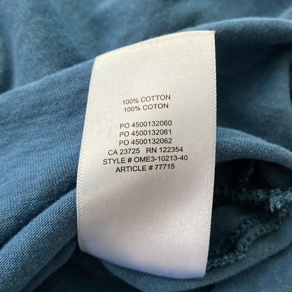 Tna (Aritzia) Size Small. Crop Long Sleeved T Shirt. Blue. - Picture 8 of 9